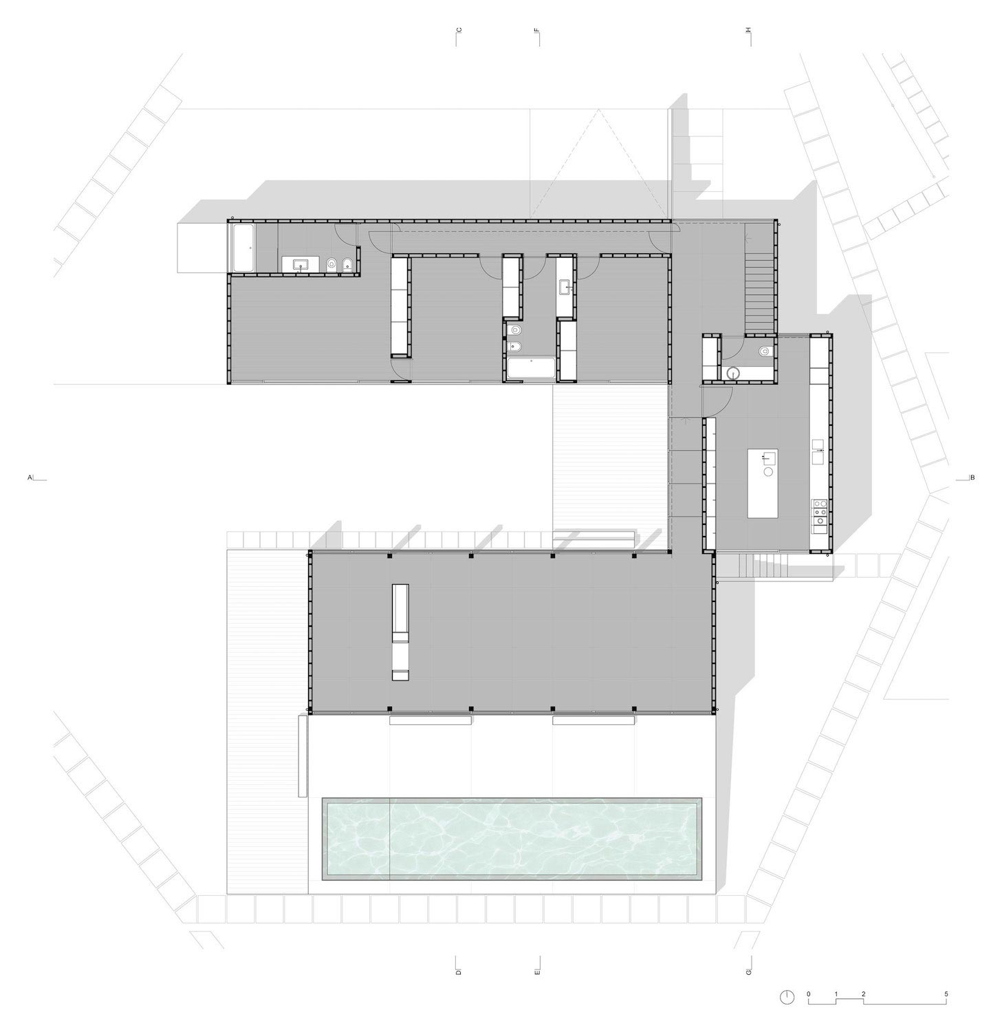 葡萄牙松林中的六角形住宅设计-25