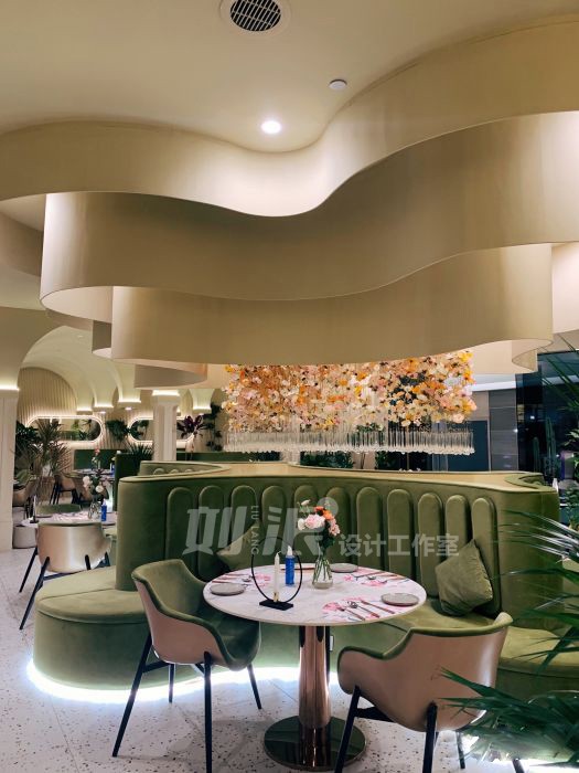 网红餐厅设计 西餐厅 花园餐厅 餐饮设计公司 商业设计-21