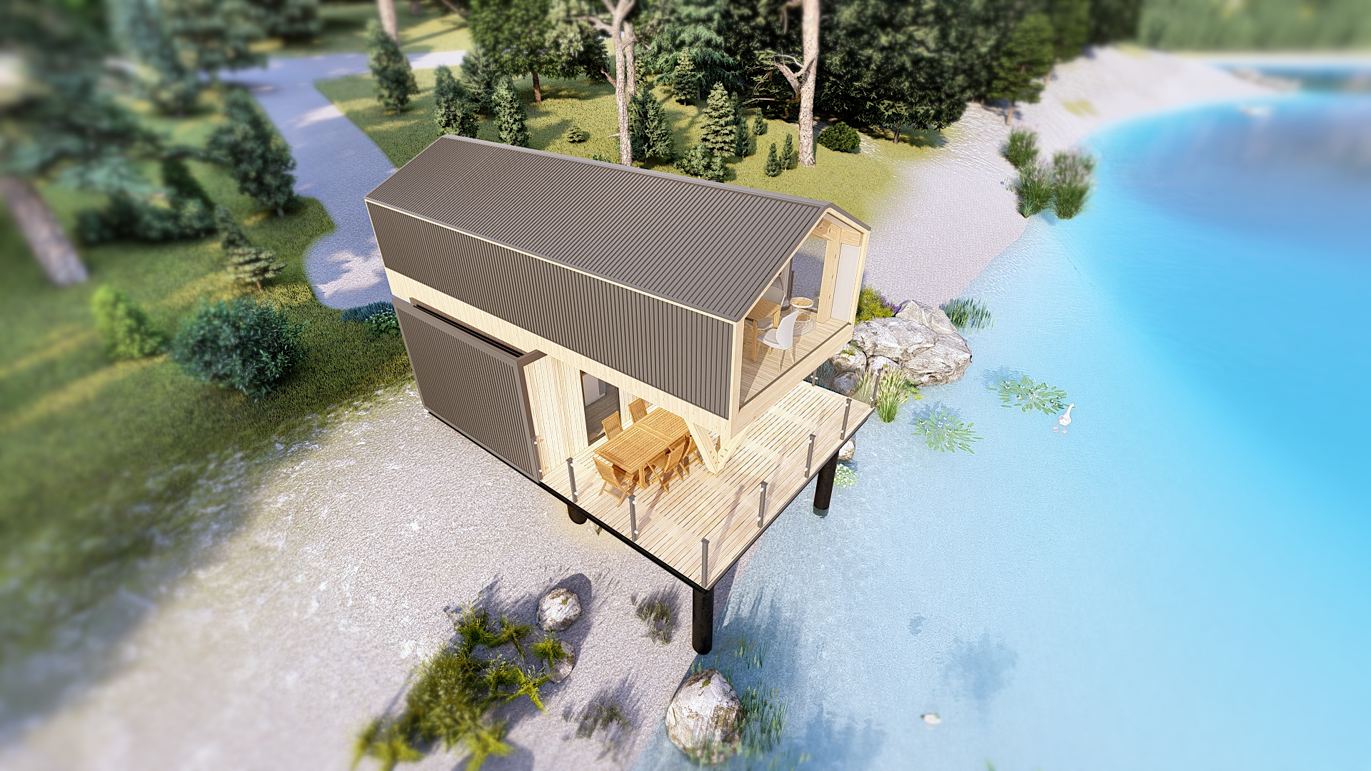 Combo K2 现代 2 层集装箱房-19