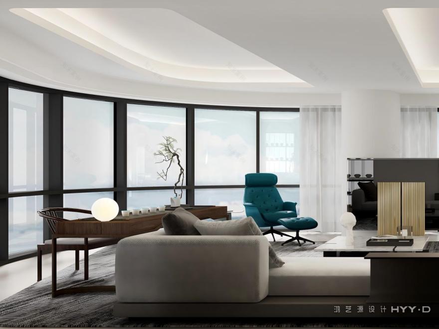 鸿艺源设计丨太子湾·湾玺400㎡-12