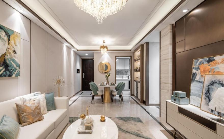 南宁悦桂绿地新世界 | 轻奢现代风样板房设计-63