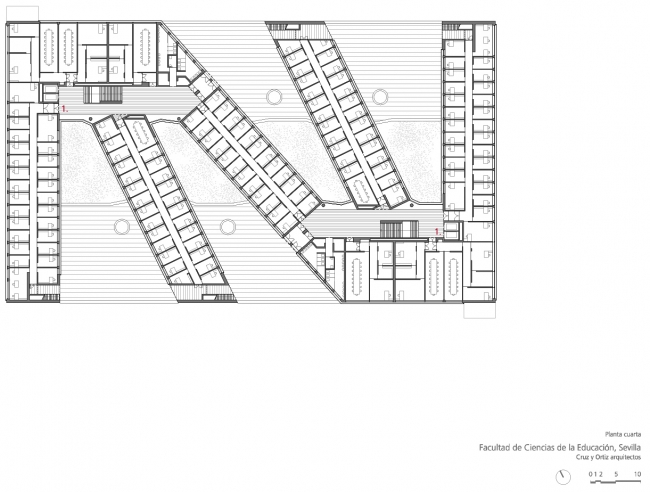 塞维利亚大学科学教育学院 · 创新的叠加建筑设计-43