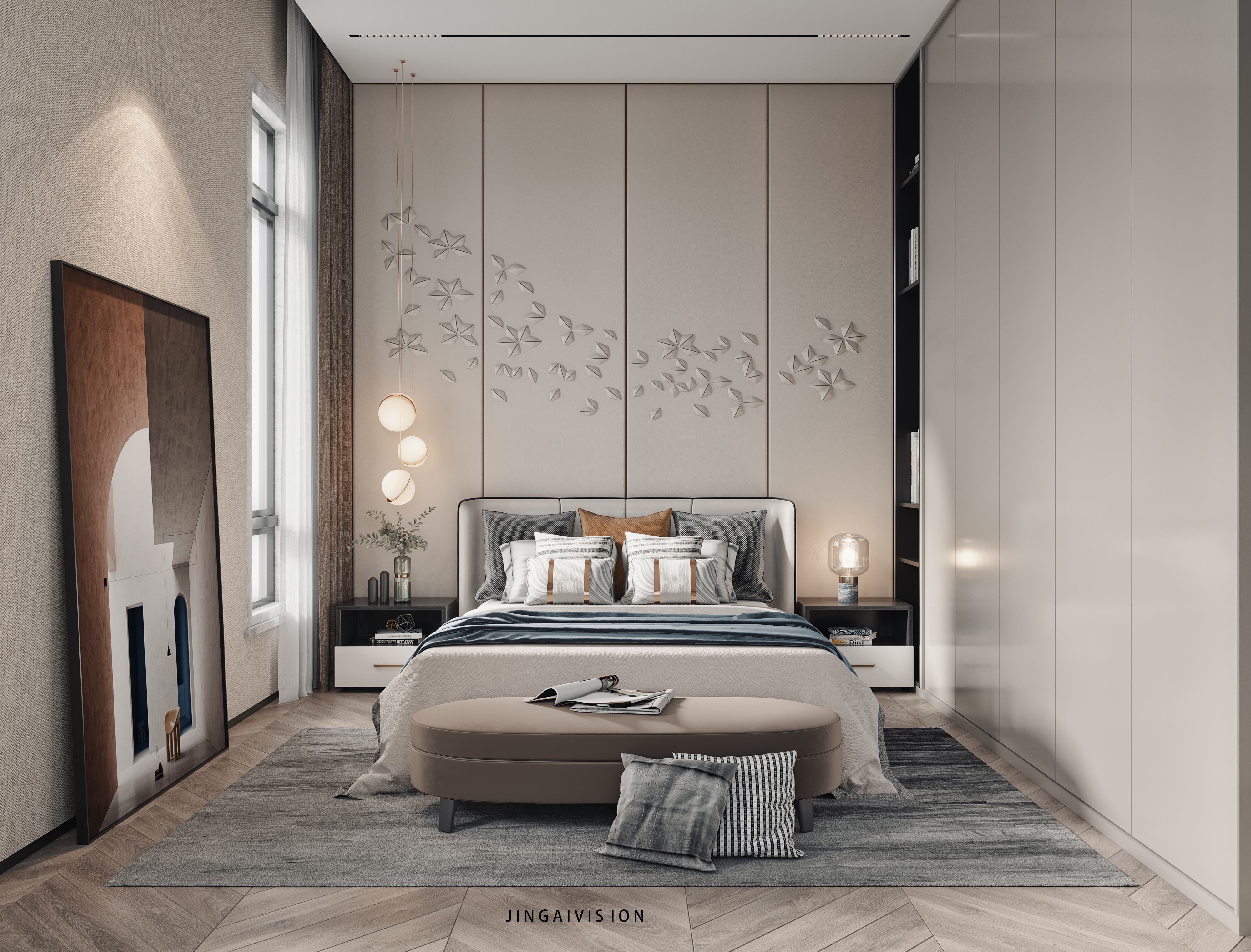 现代轻奢平层-22