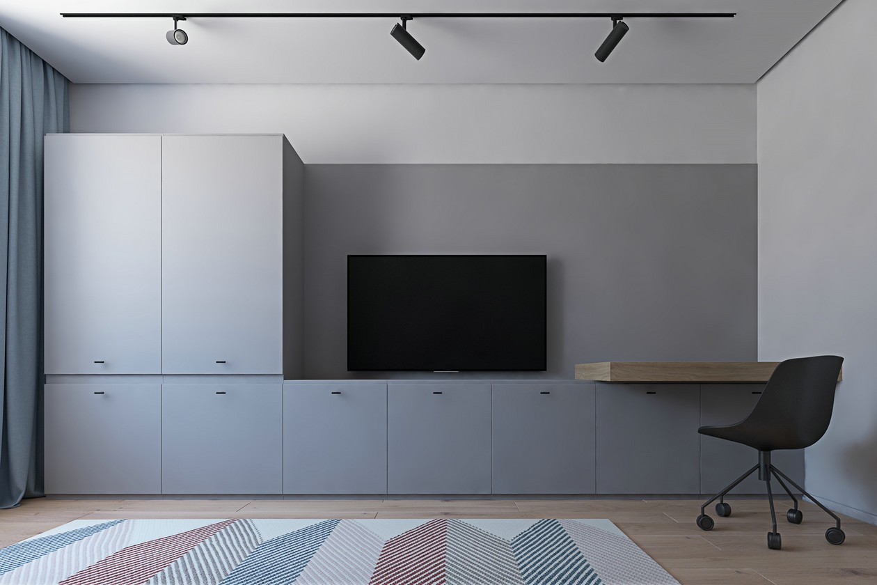 乌克兰基辅 82㎡多彩空间设计-11