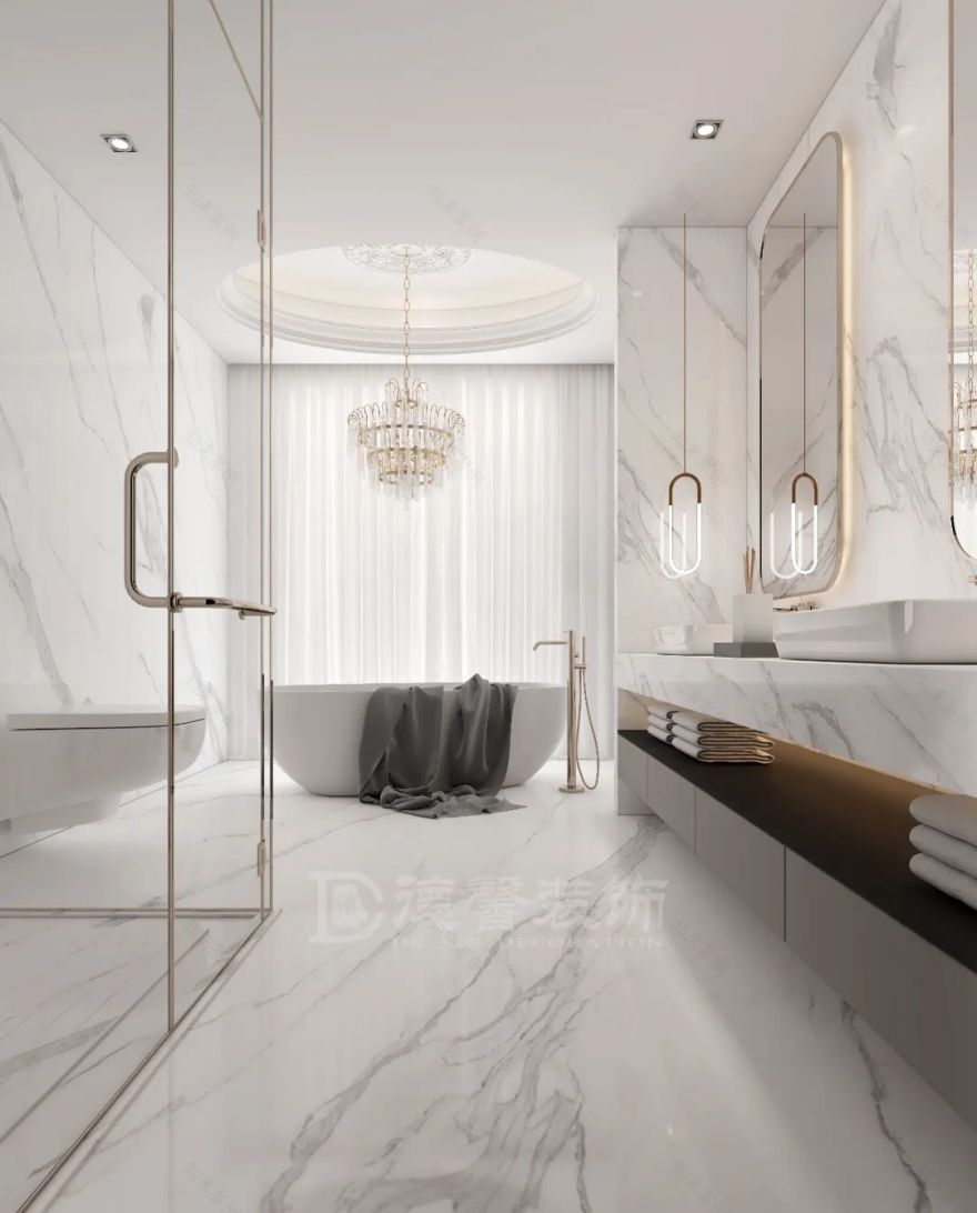 现代法式别墅设计,打造丰富空间层次-72