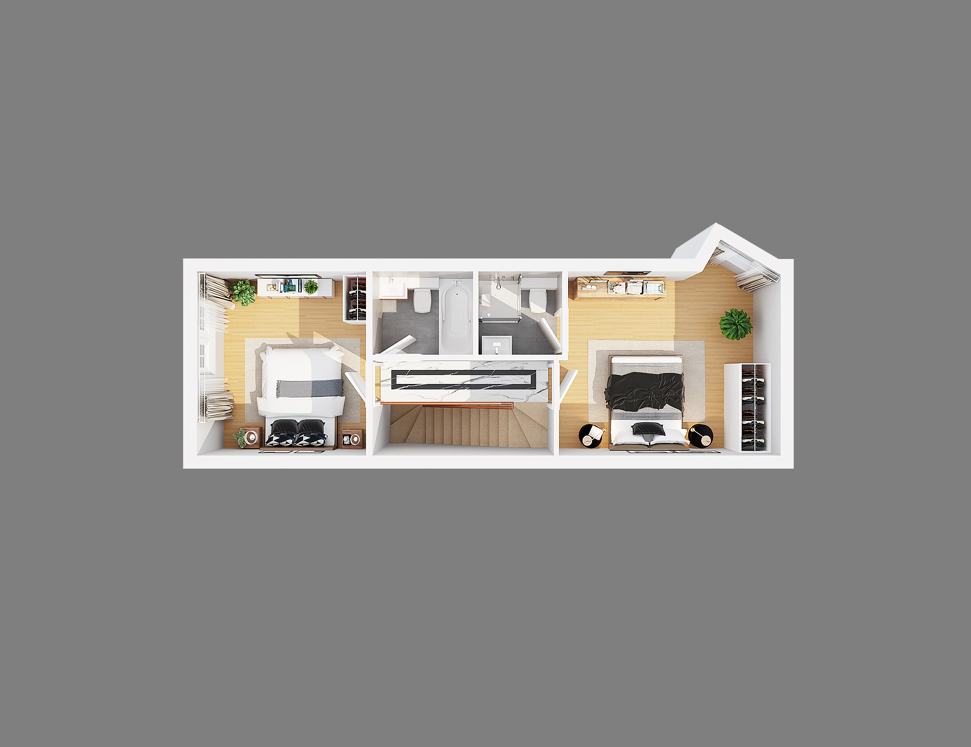 三维楼层平面图-44