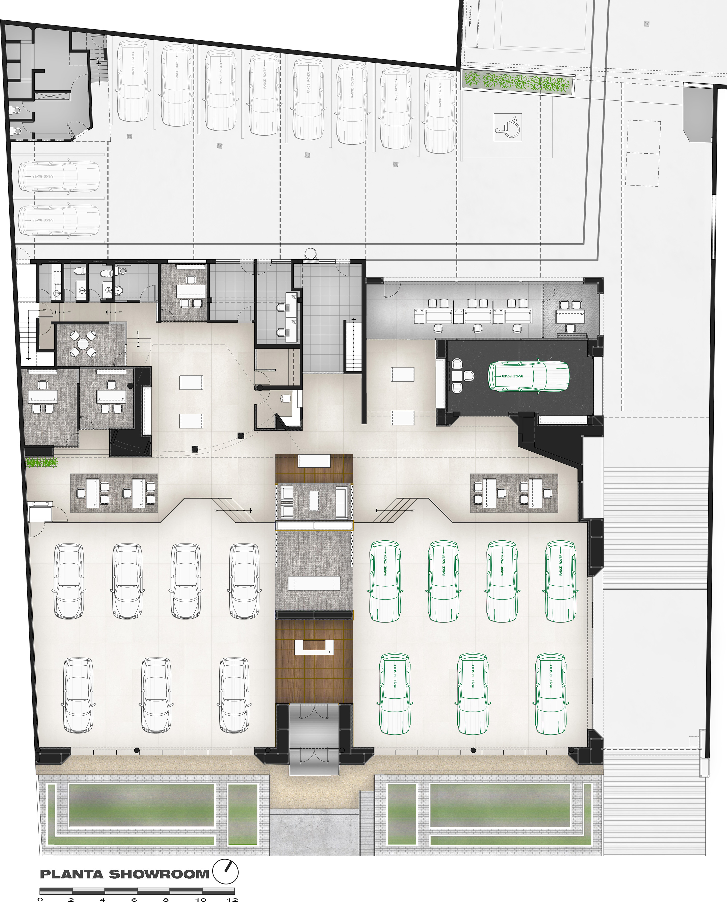2016 年 Jaguar Land Rover Lima 展厅设计-27