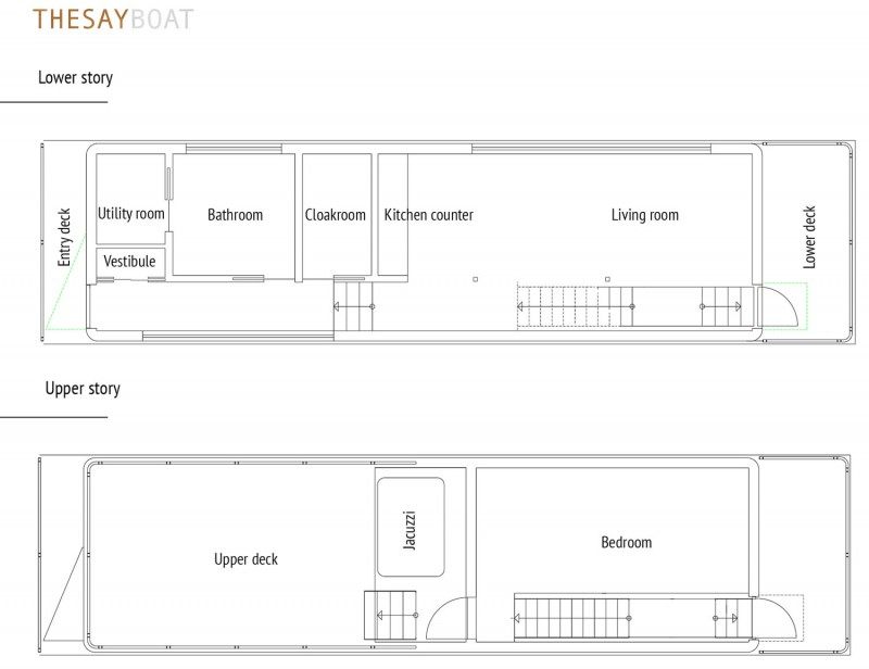 米兰Řídký设计的全年居住游艇 SayBoat-40