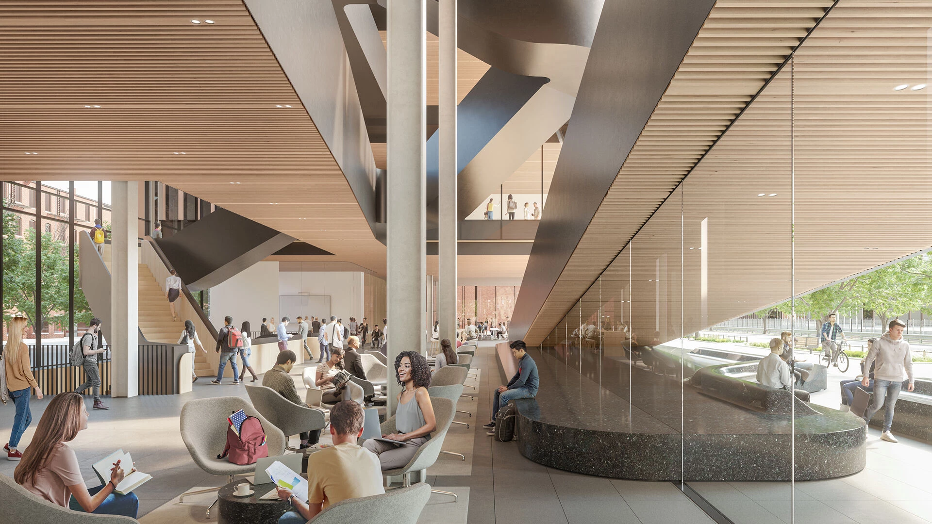 波士顿大学计算与数据科学中心丨美国波士顿丨KPMB Architects-14