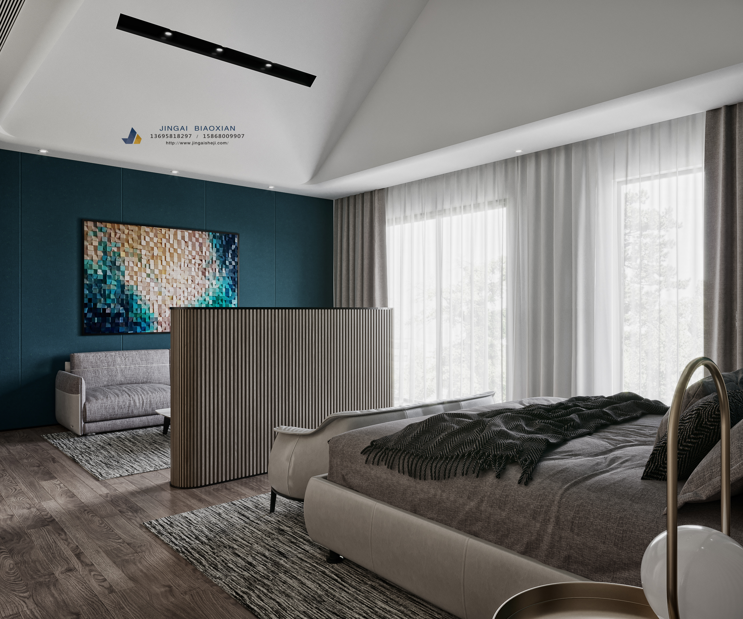 现代简约卧室-3