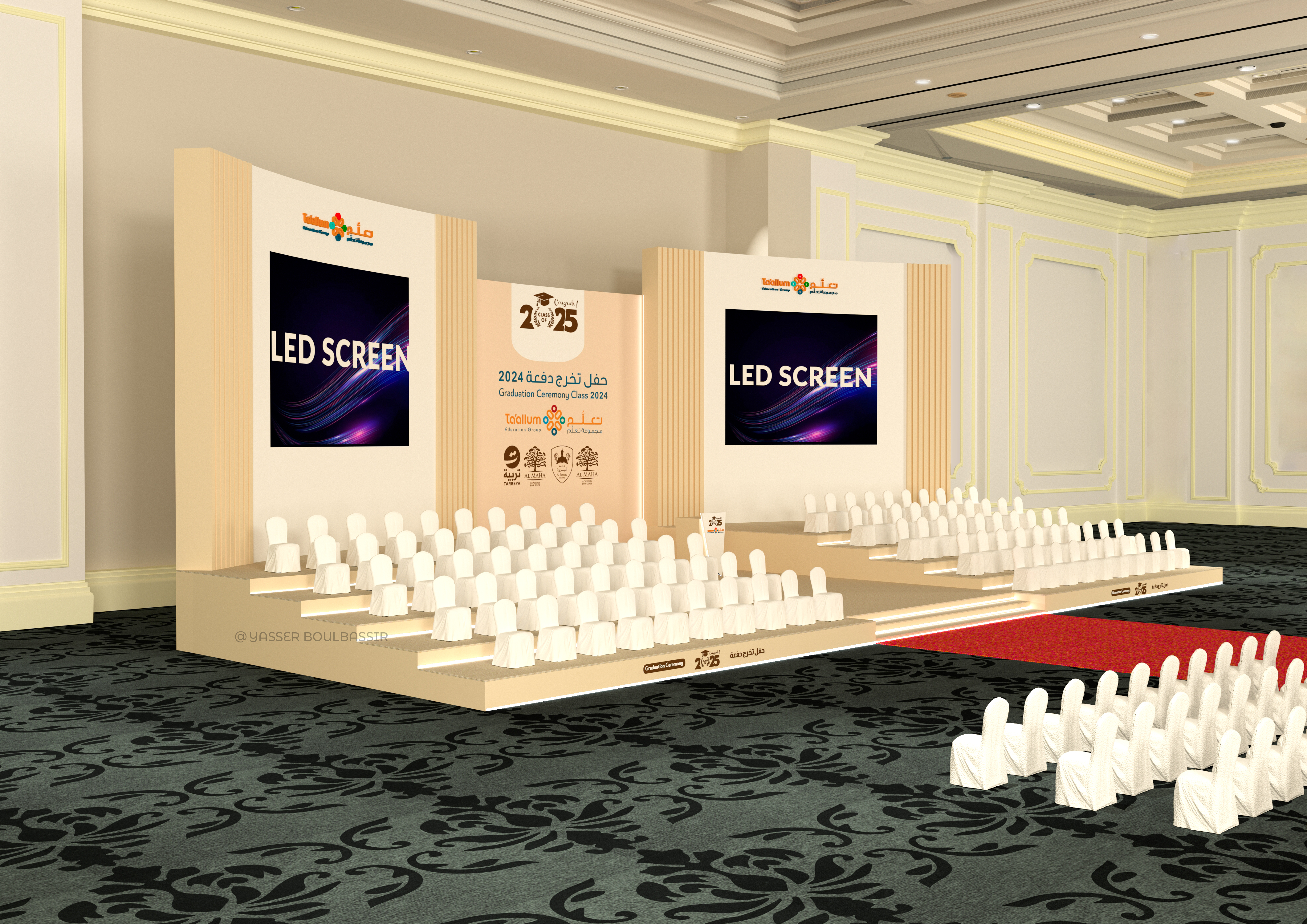 Graduation event - Backdrop & stage design-2