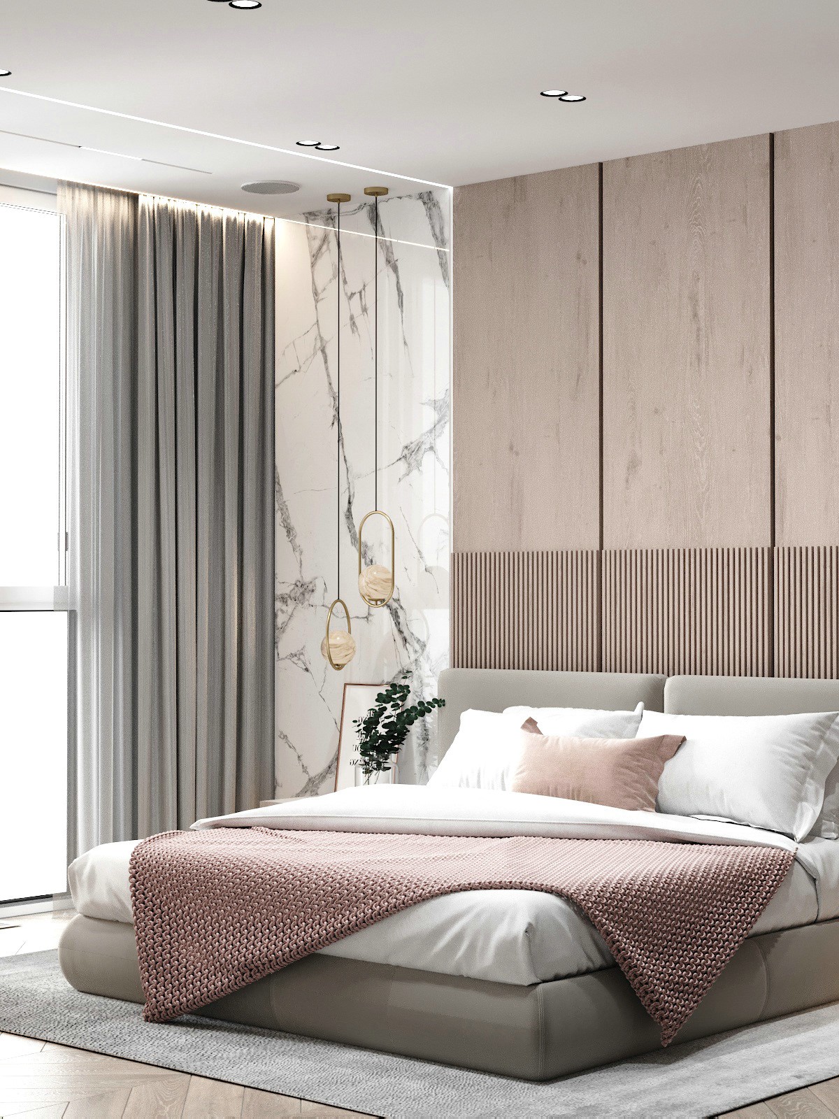 130平简约空间，配色细腻！-4