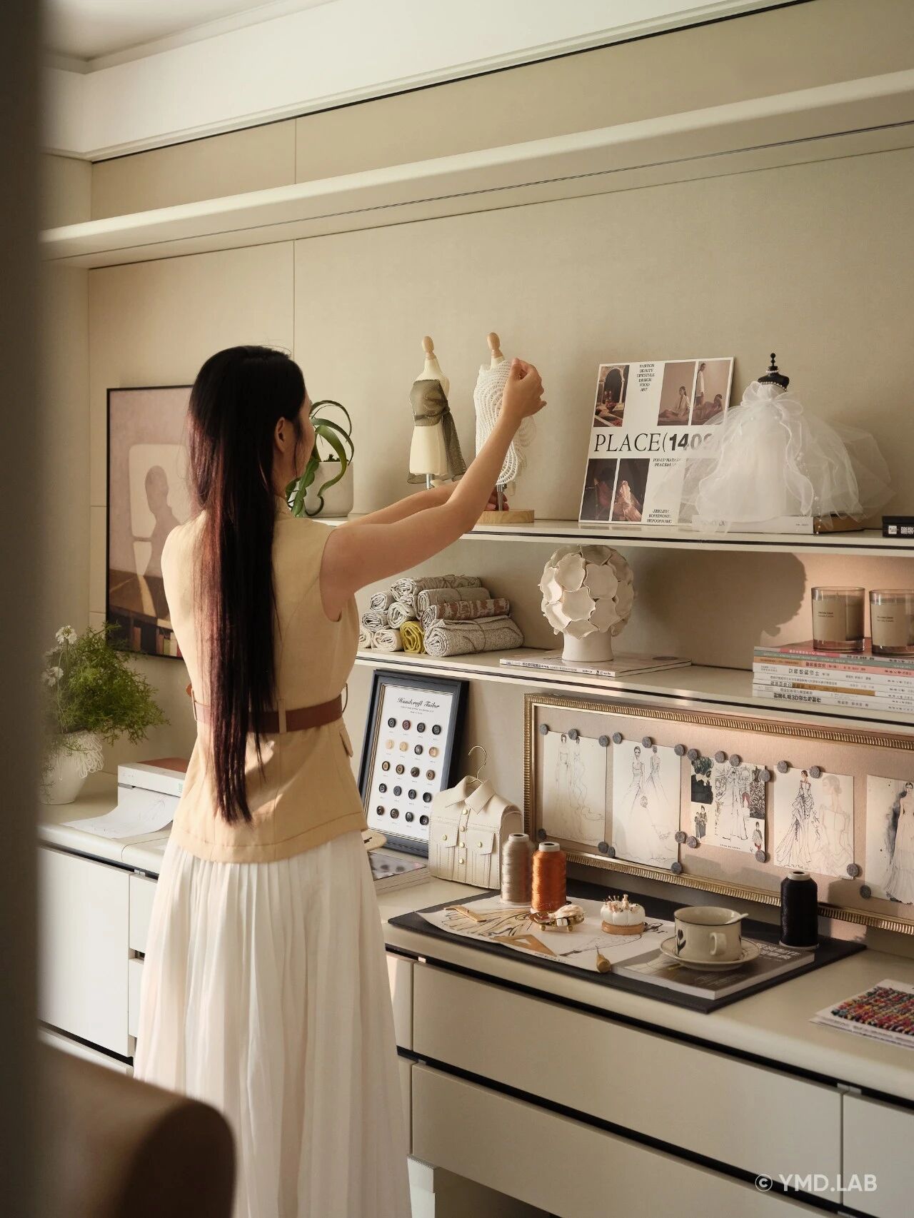 上海120m²奶油风亲子宅,凝固的温柔丨中国上海丨岳蒙设计-33