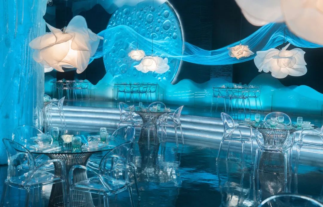 重庆 600㎡概念餐厅“云兮”水墨云雾的梦幻空间-37