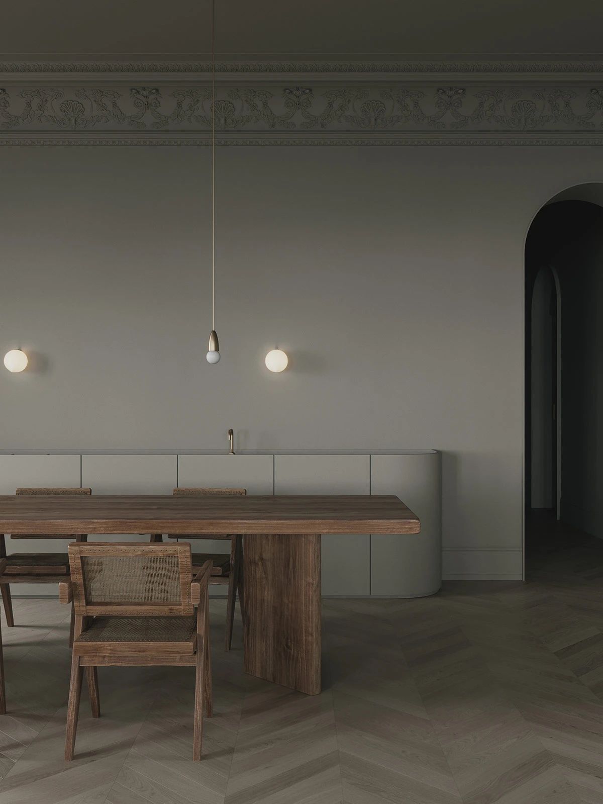 复古文艺宅设计丨空间设计-31