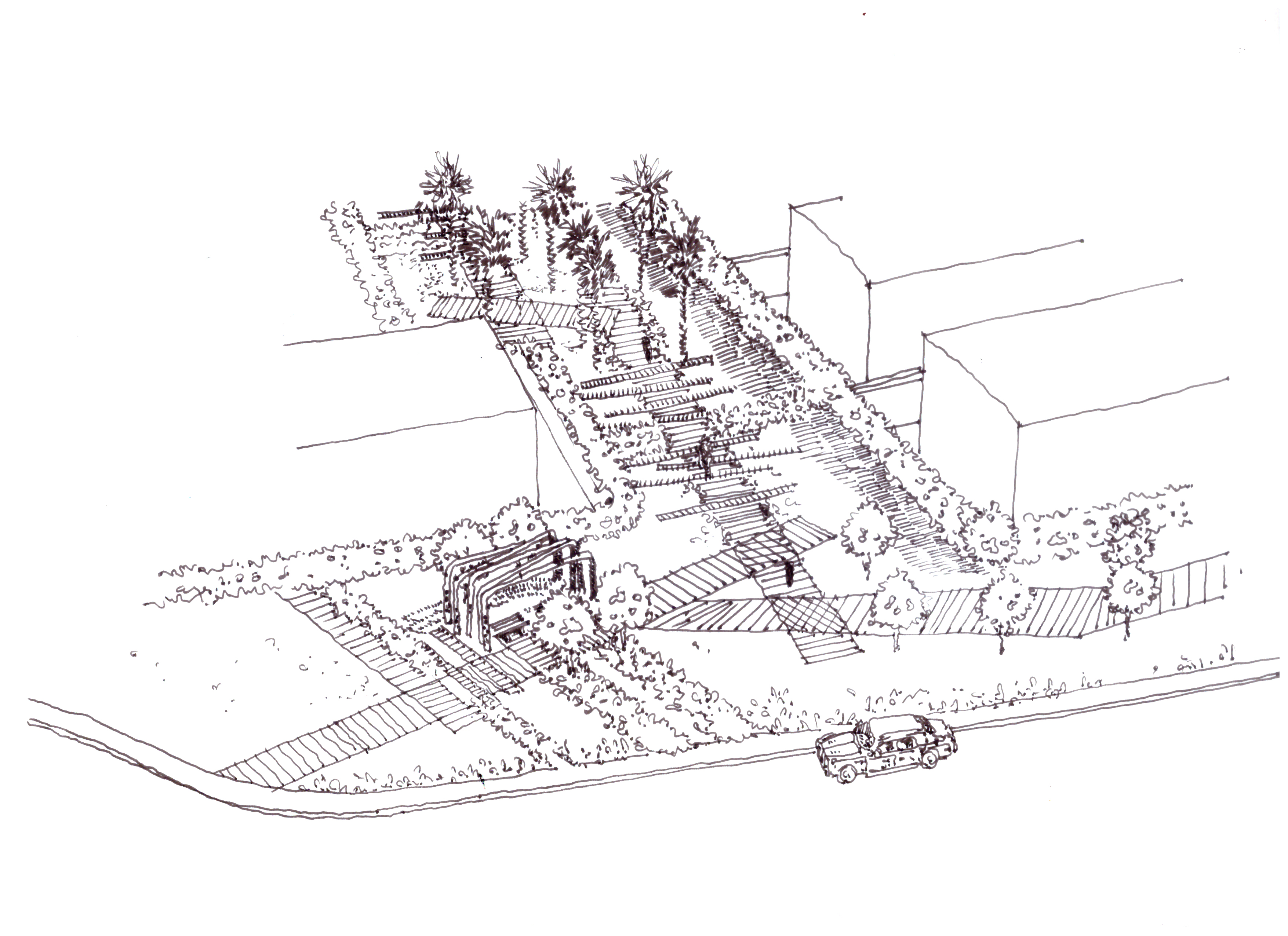棕榈山景观草图丨EgyptCairo丨OKO PLAN Landscape-18