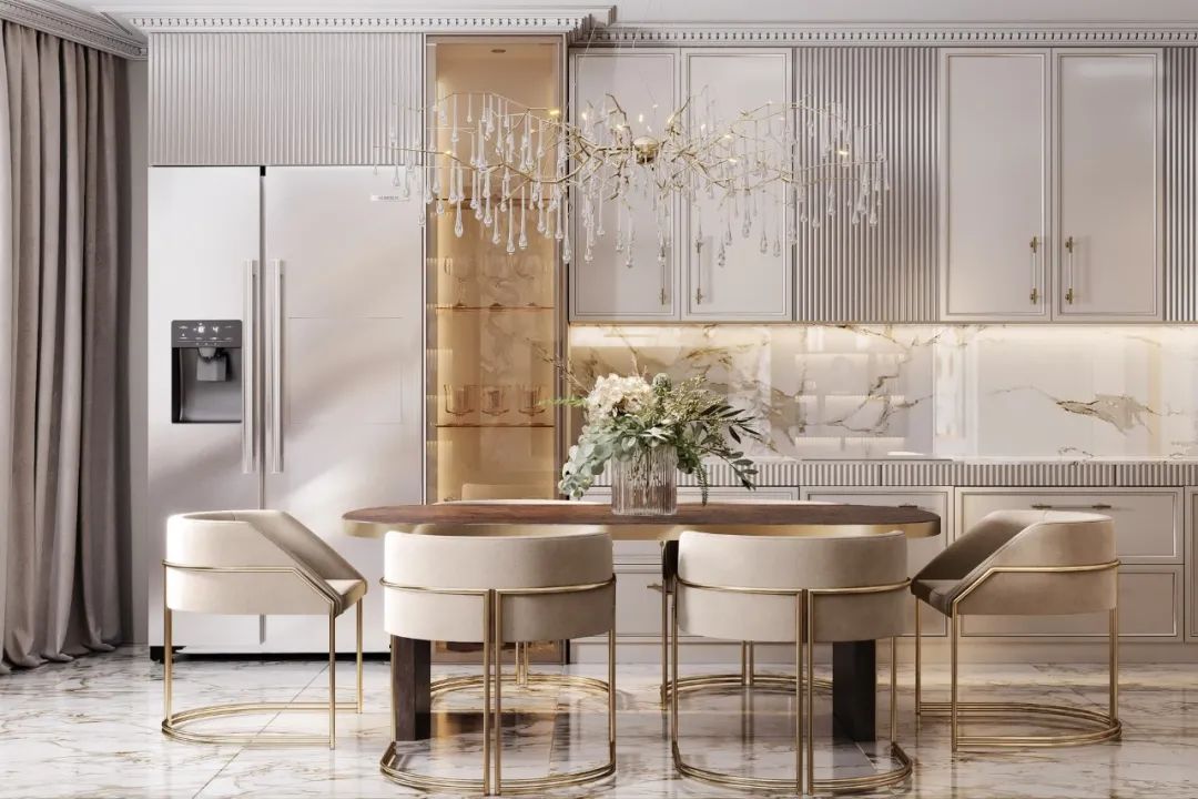 87㎡黄铜轻奢时尚家居丨Artis Interiors-16