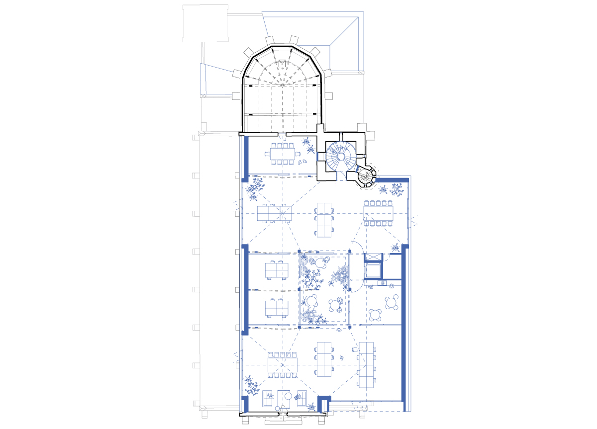 前教堂改造为兼具社区功能的办公楼丨比利时丨OFFICEU architects for urbanity-14