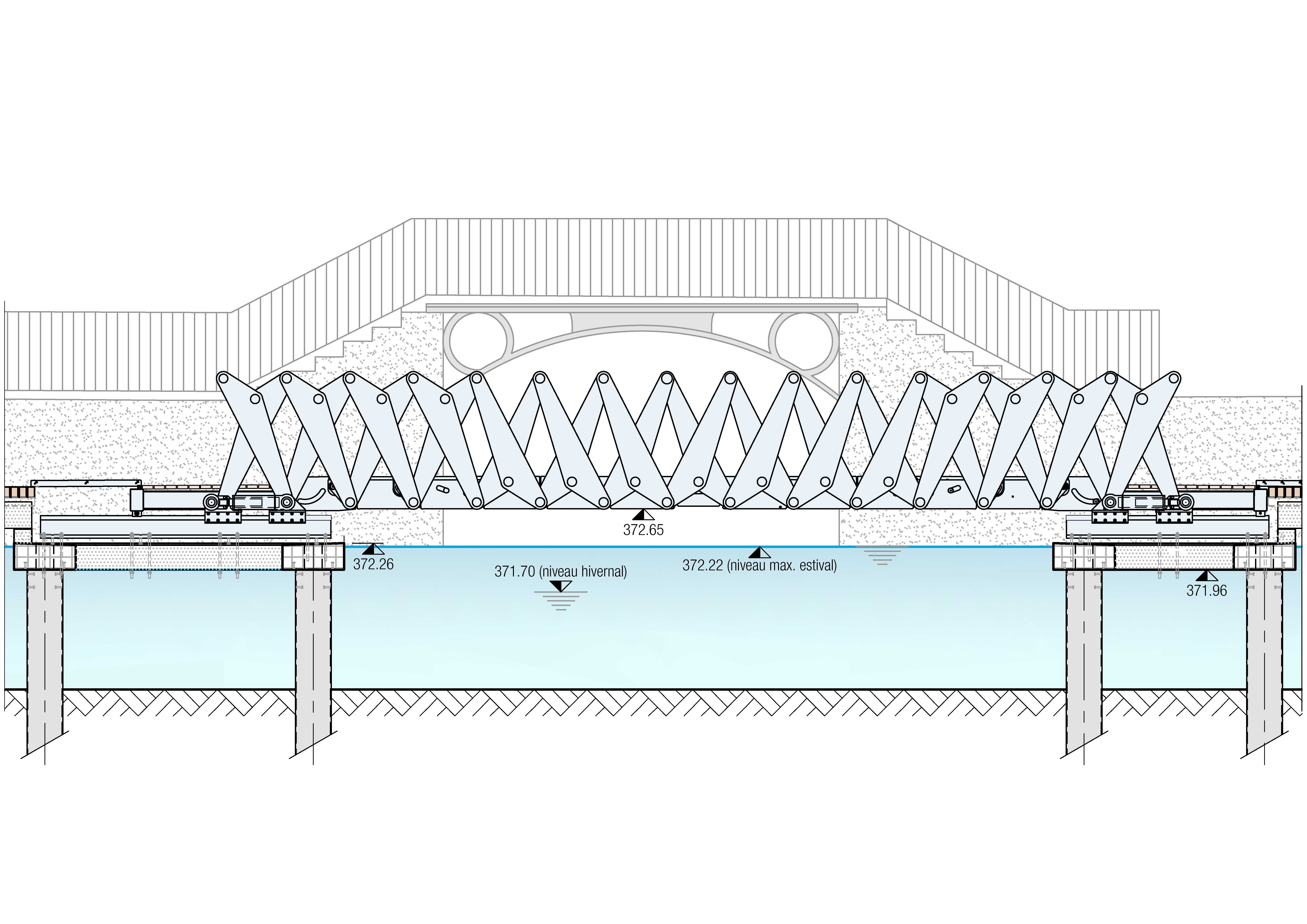 Mobile walkway of Geneva's Jet d'Eau | INGENI-13