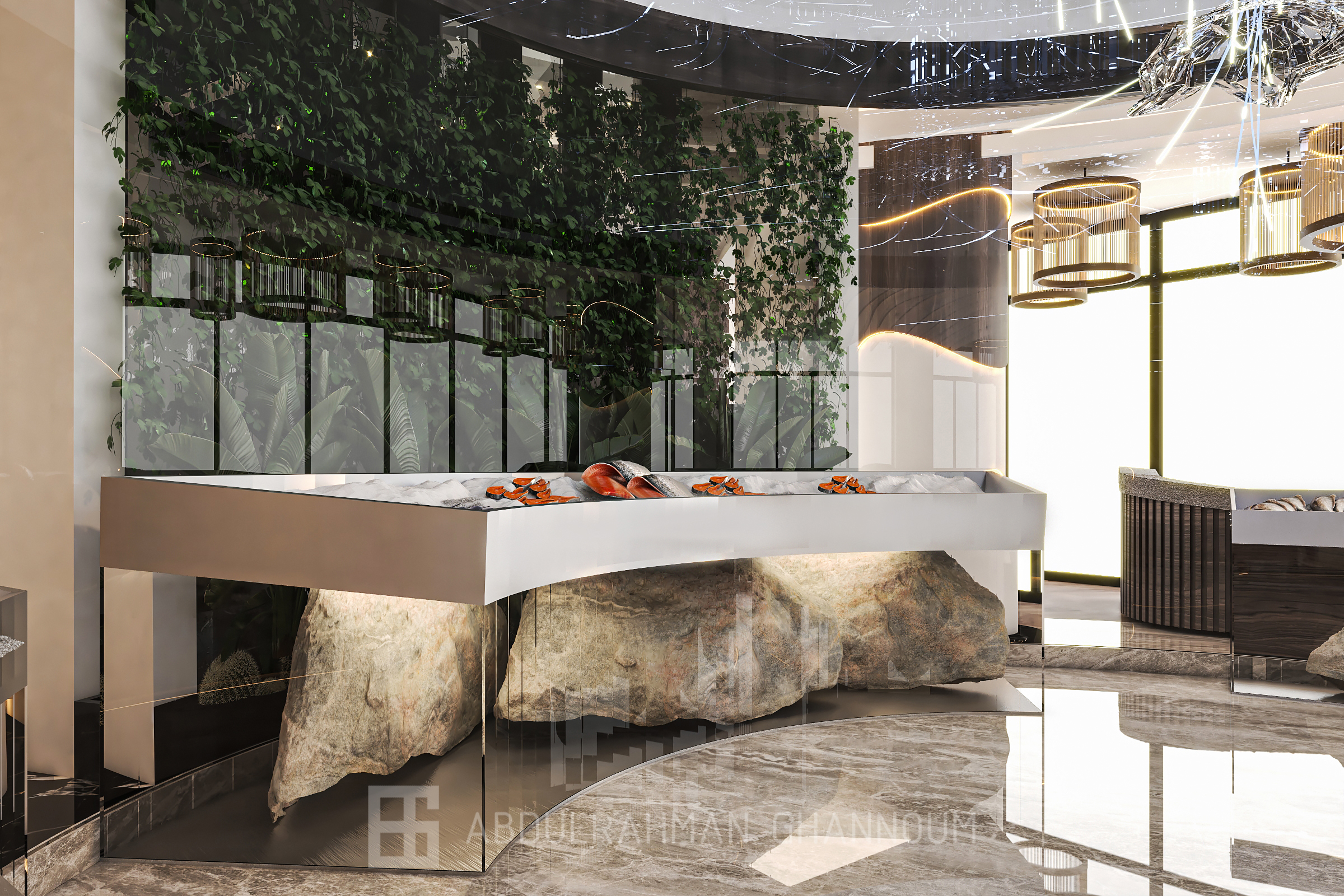 Asmak 餐厅室内设计丨Eng. Abdulrahman Ghannoum-3