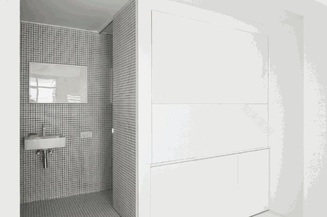 36㎡的纯白色极简小宅设计-24