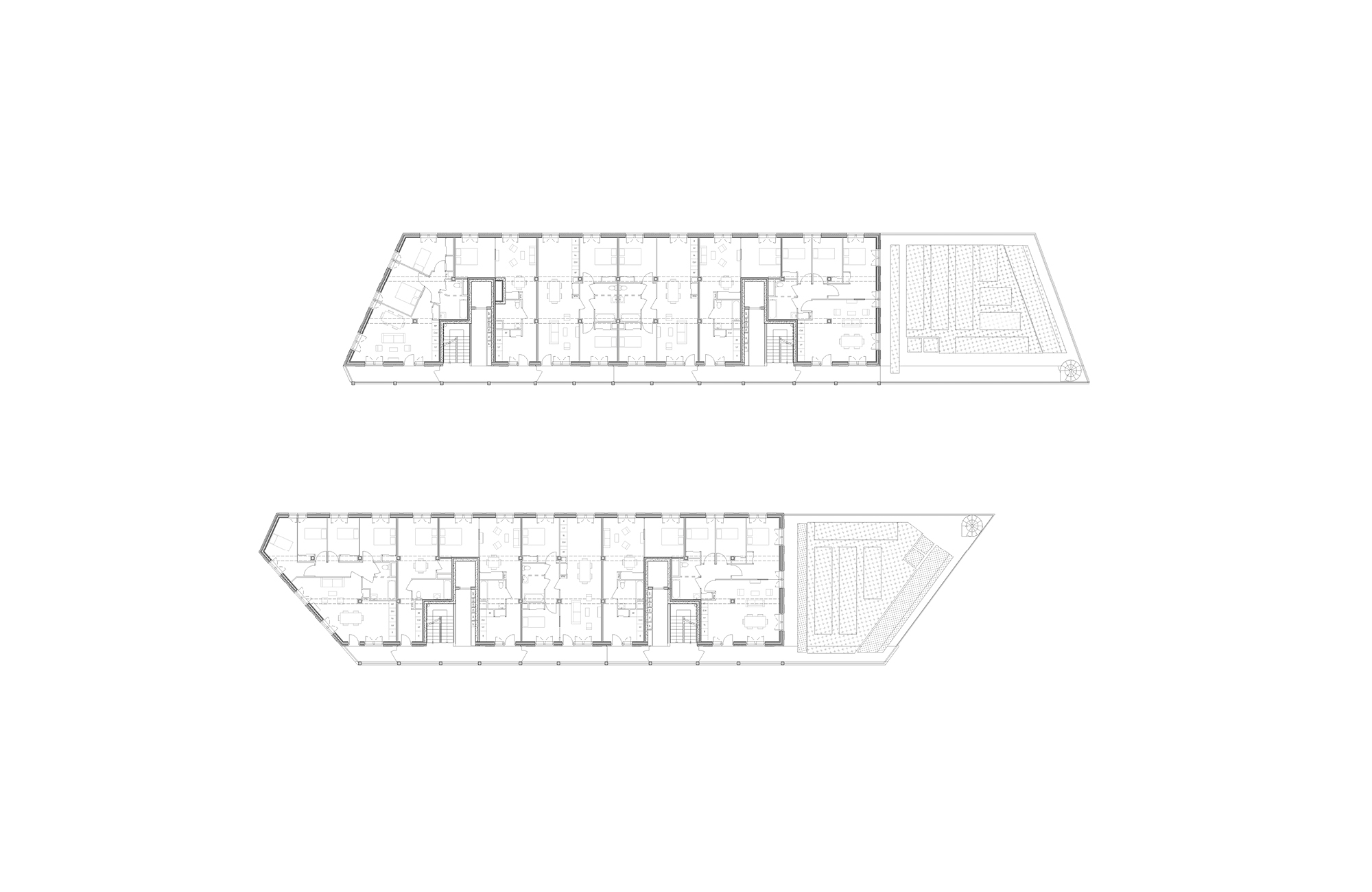 Logements en lanières, quartier des Groues-6