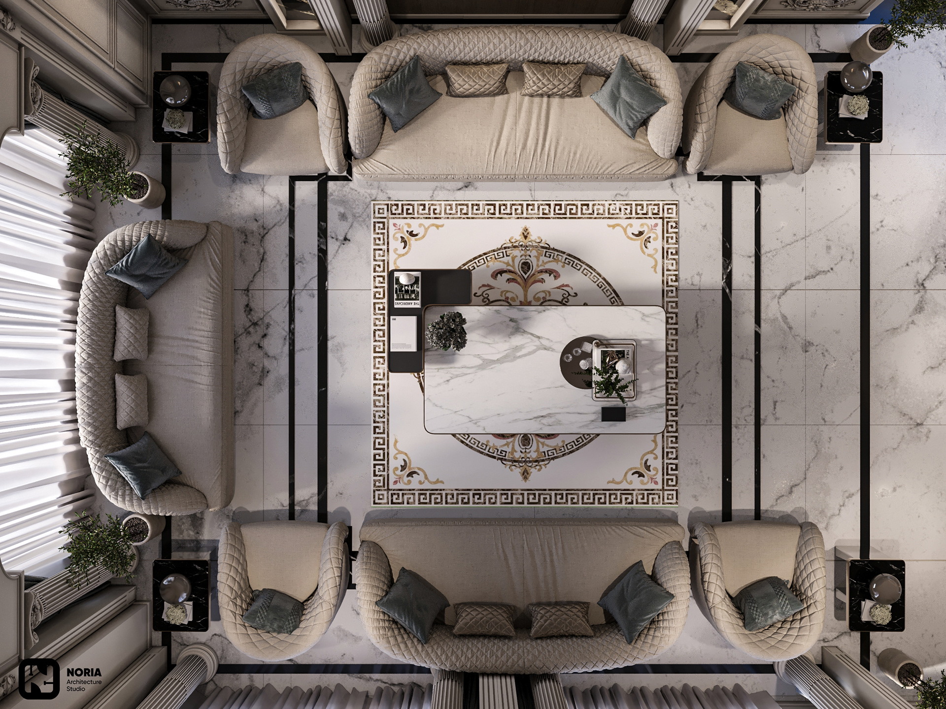 别墅接待厅丨沙特阿拉伯-10