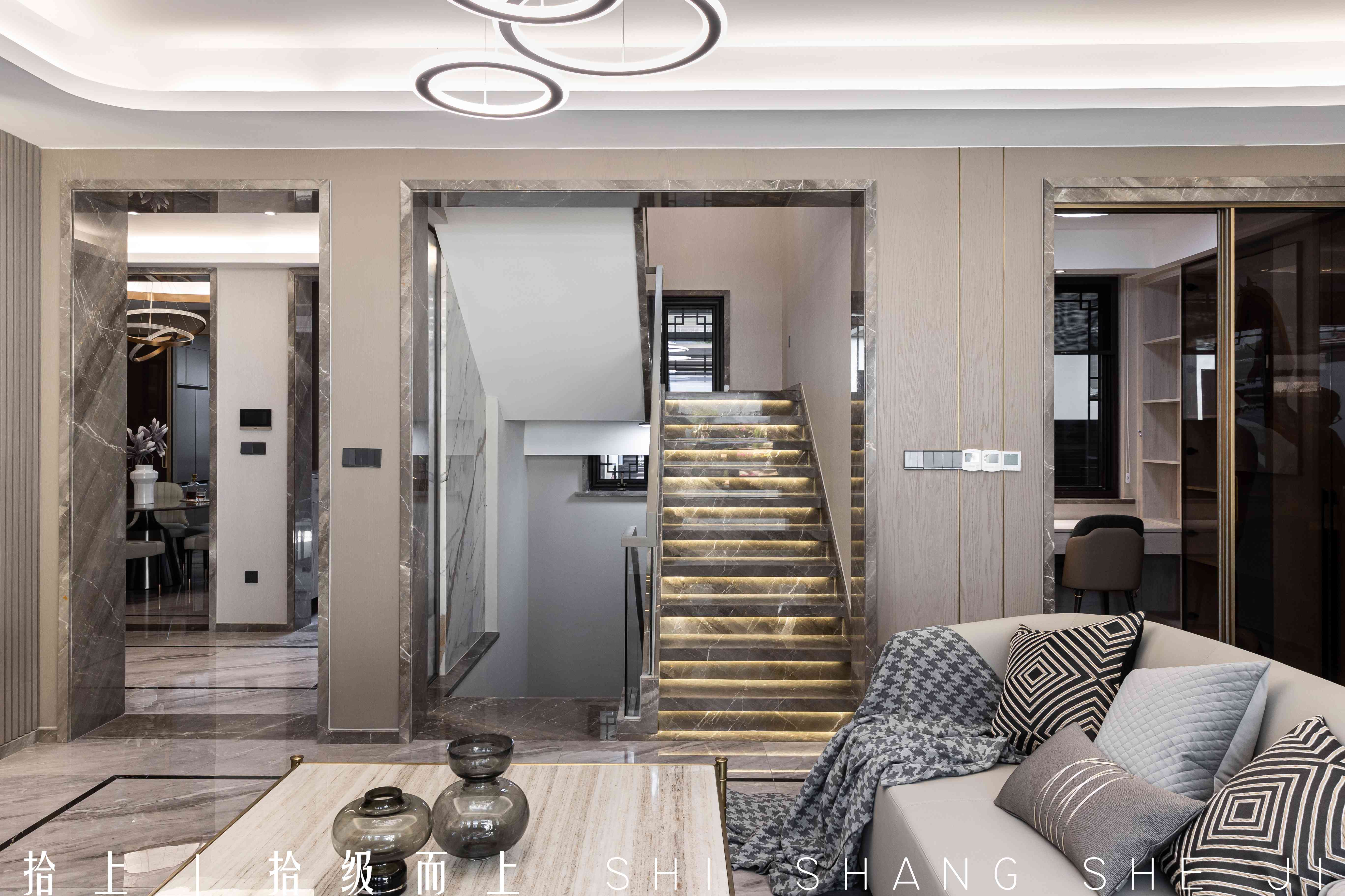 古今交融中式别墅设计丨拾上装饰-37