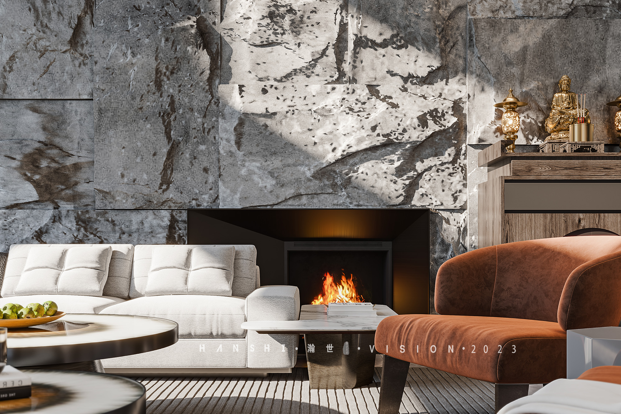 现代意式极简别墅一瀚世表现-6