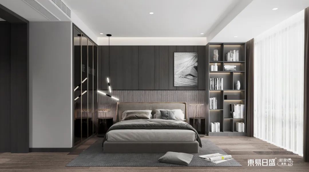 合景映月台493㎡现代风装修，黑白灰的绝美对撞-31