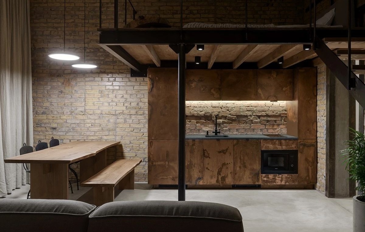 乌克兰 41㎡工业风 Loft,个性与实用兼具-40