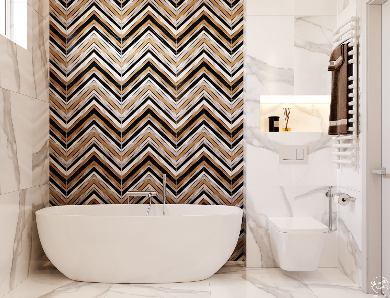 明斯克 100m²现代优雅住宅设计-37