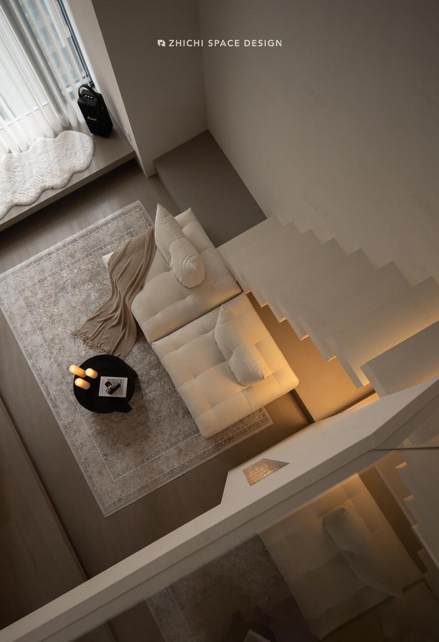 武汉咫尺设计︱藏于繁华都市中的白色极简盒子-40