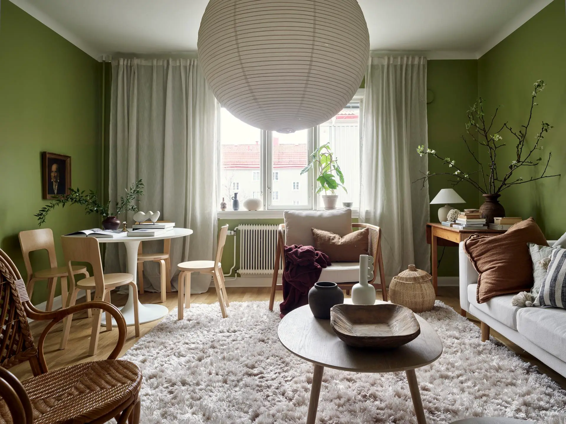 百年瑞典公寓的炫彩生活空间-5