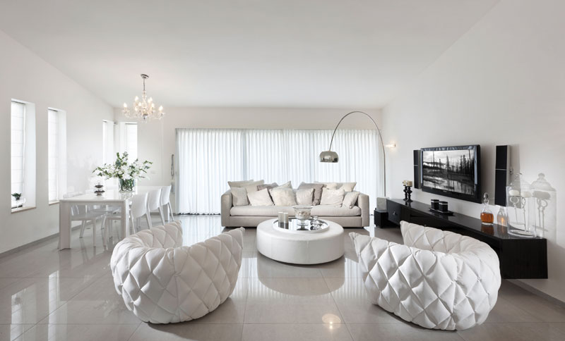 白色外观可变住宅设计丨设计师兼住户 吉莉·斯加尔-19