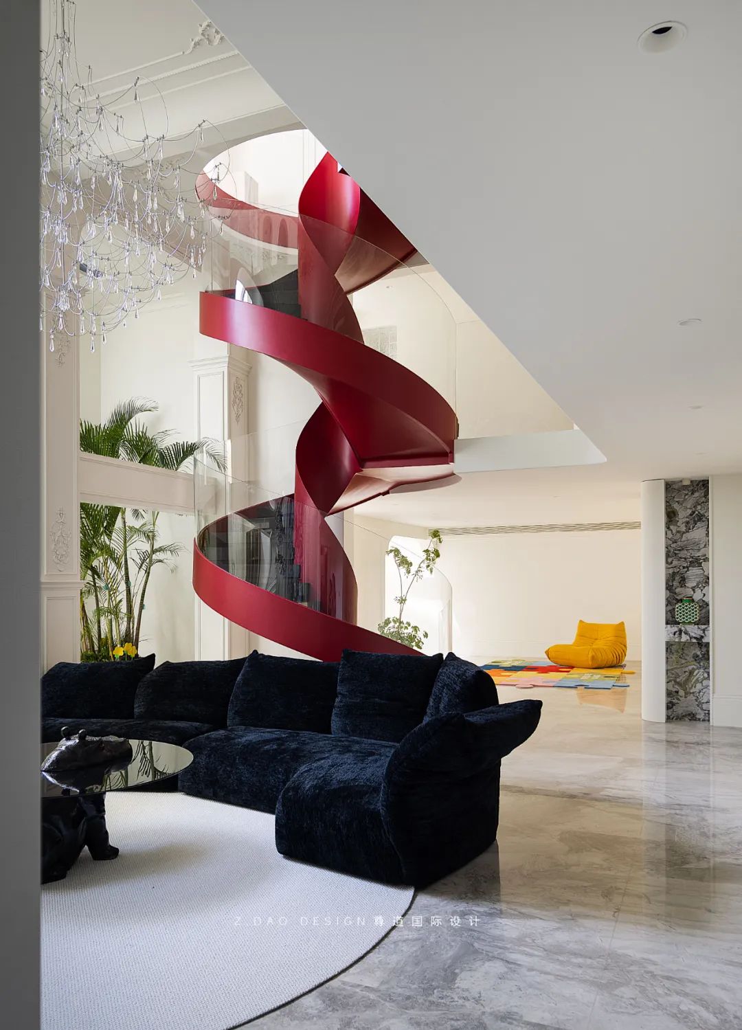 合肥『国贸天成』360㎡奶油法式风叠墅丨尊道国际设计-86