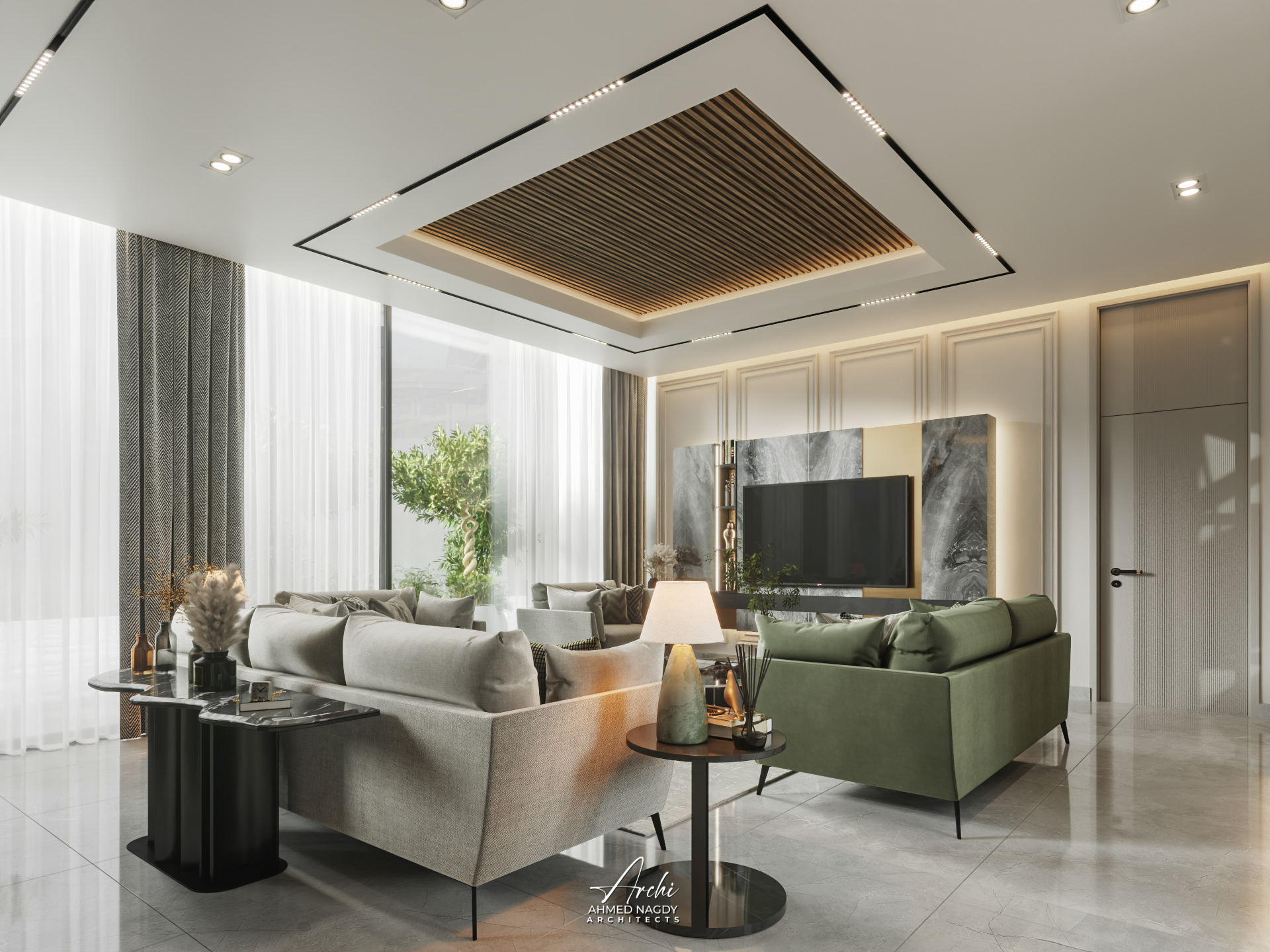 家庭起居和餐厅丨ArchiArchitects-12