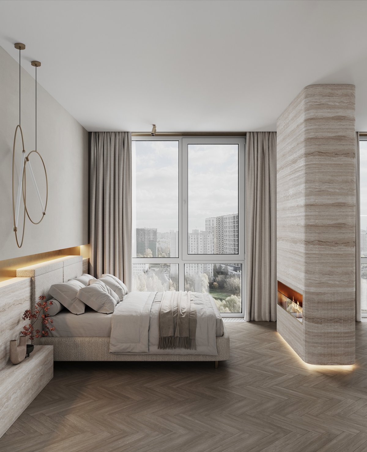 Warmgold TR 私人公寓设计丨俄罗斯莫斯科丨乌克兰 Anastasiya Zhigir 设计工作室-11