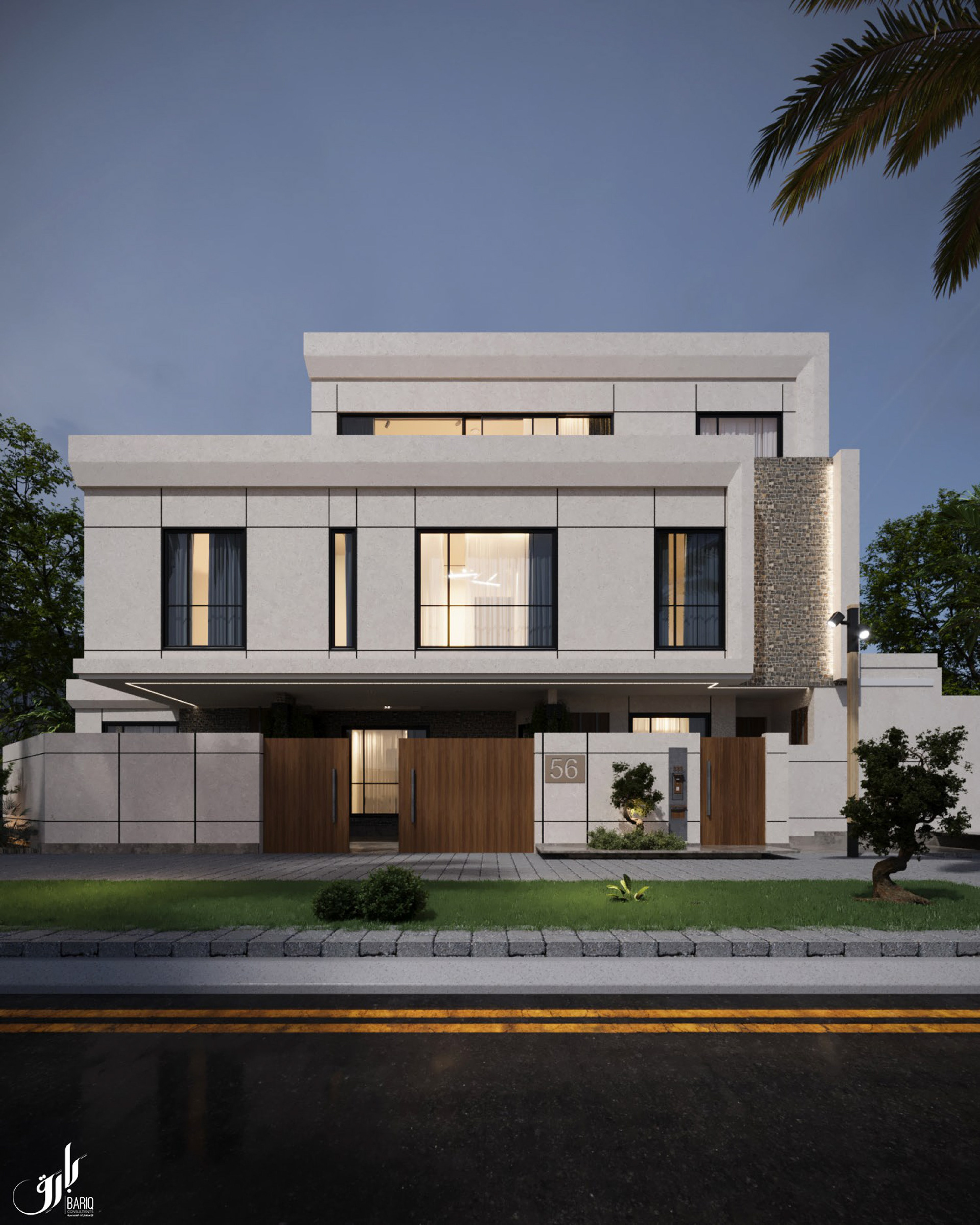 KSA 别墅项目外观施工图丨Bariq Consultants-9