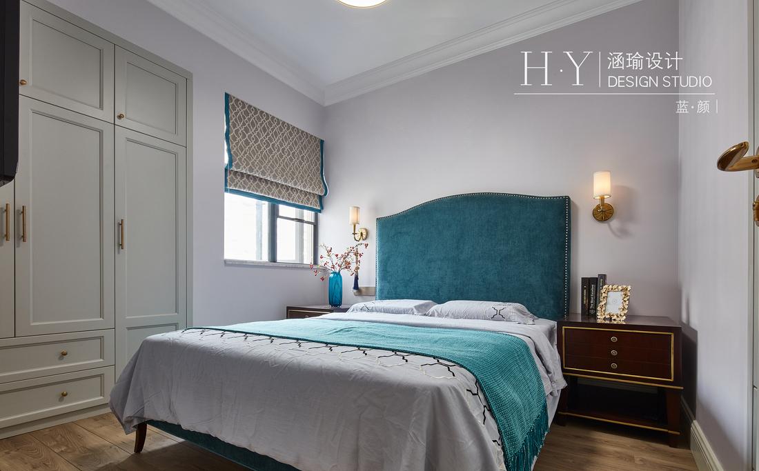涵瑜设计丨平层书香独韵,盛世蓝颜-45