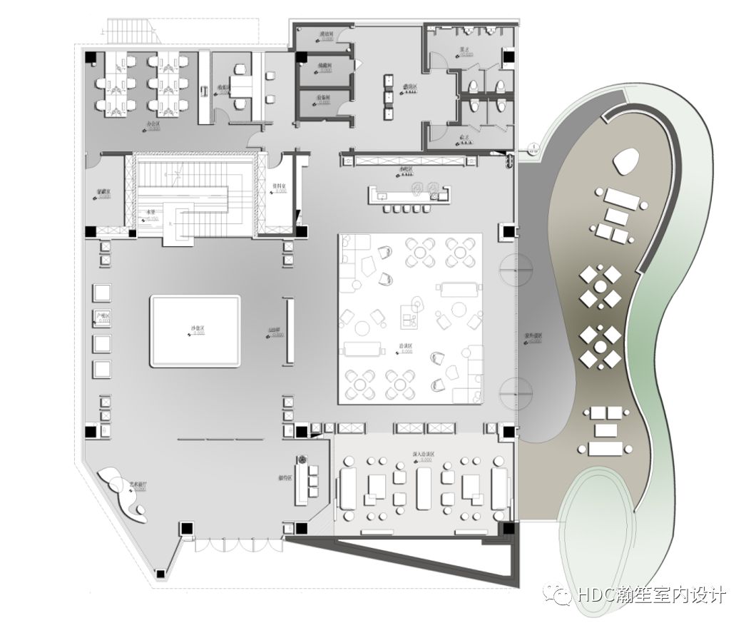 重庆洺悦国际售楼中心 | 轻奢中式，原创艺术设计-48