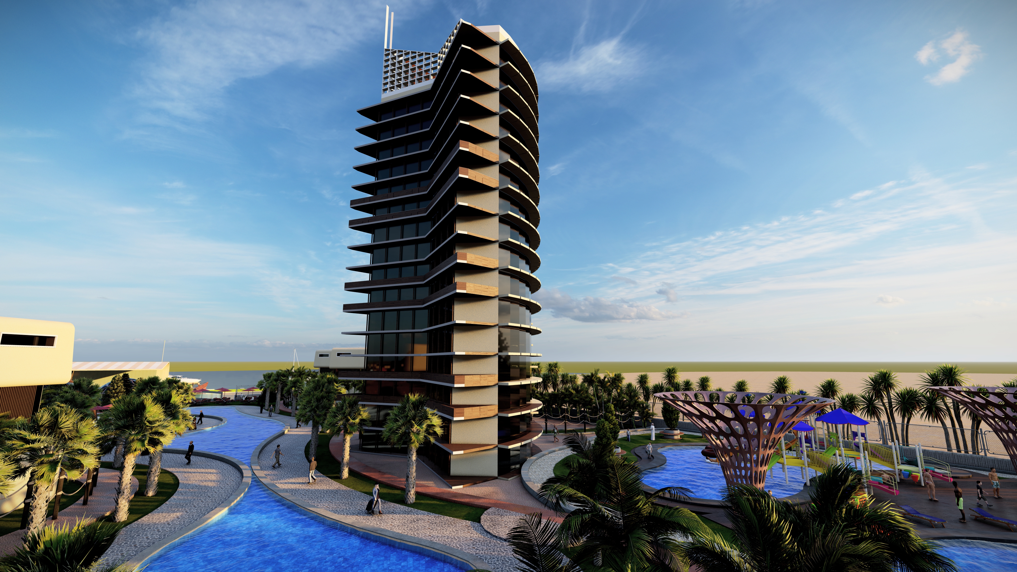 قريه سياحيه كامله علي مساحة 70 الف متر-32