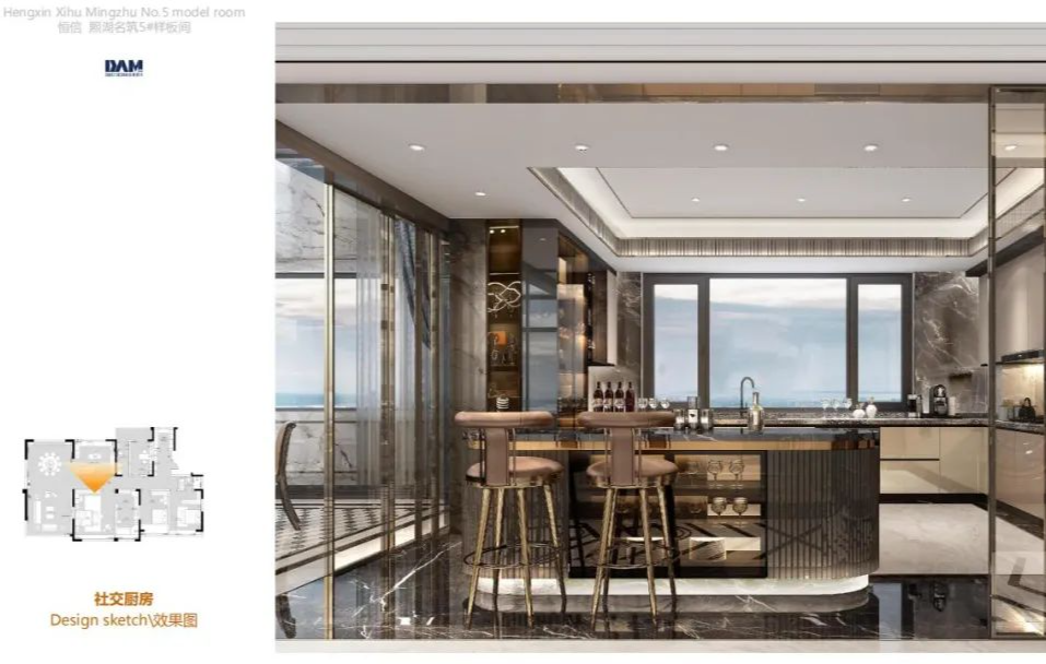 恒信·熙湖名筑样板间丨沿海设计室内二所-23