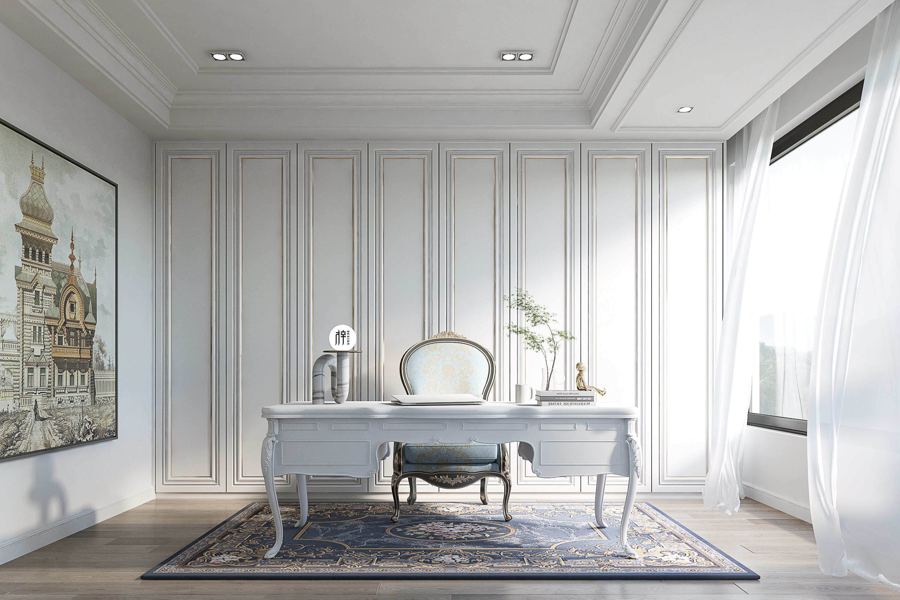 北欧平层设计 · 极简之美的空间呈现丨梓空间视觉-21