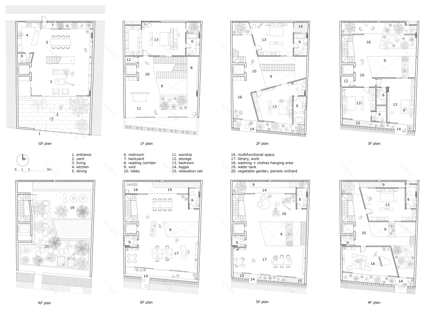 热带风情;热带律动(二者在不同语境中均可准确表意,若仅选一个,可根据具体语境选择热带风情) 丨越南河内丨H&P Architects-18