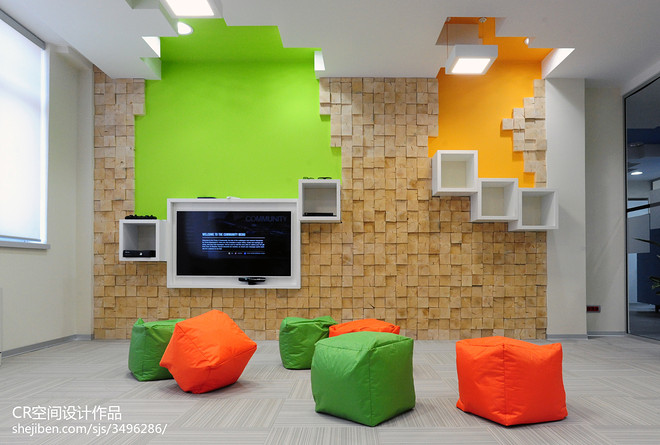 80万元办公空间1200平米装修案例-21