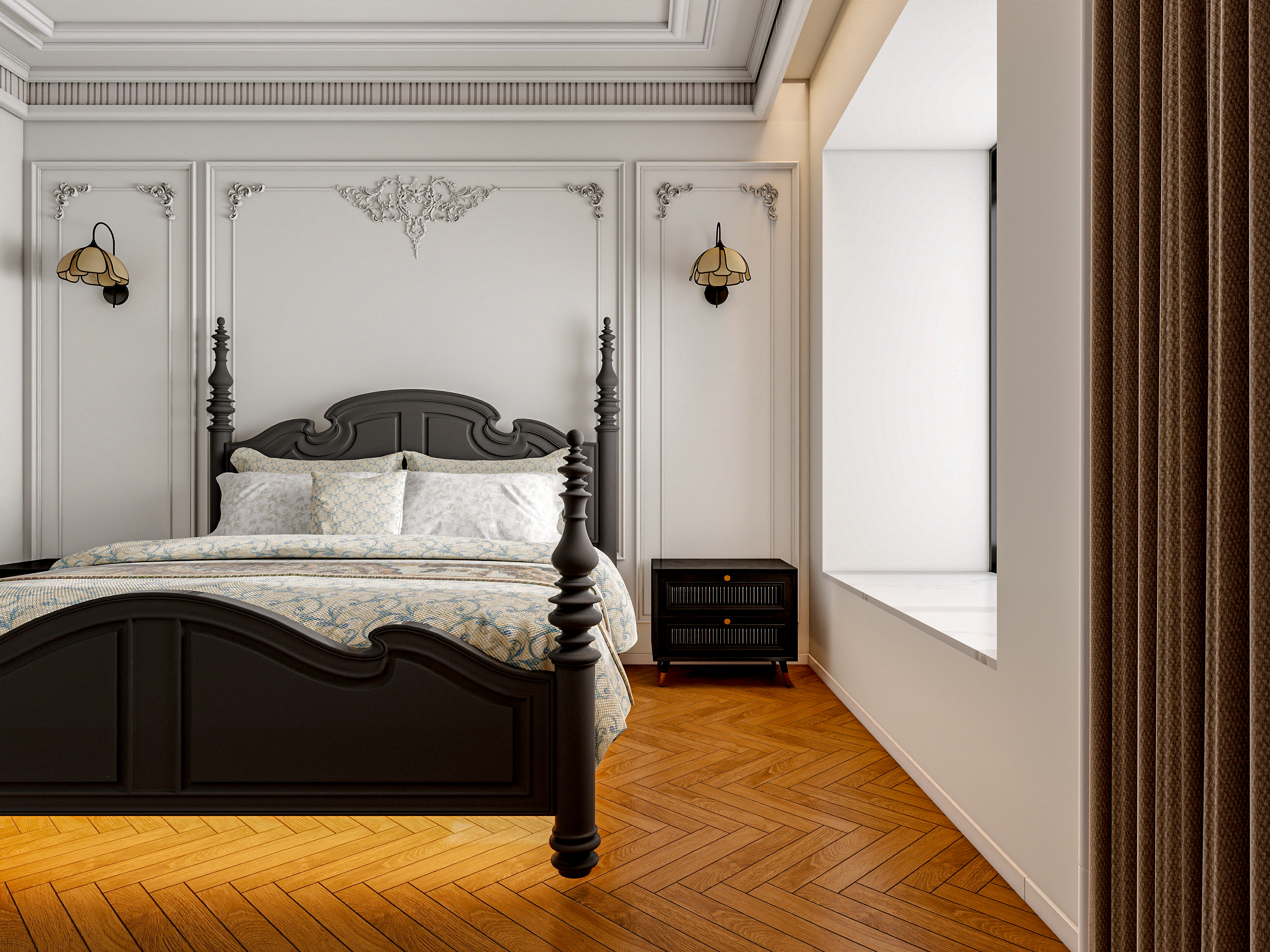 四川成都人居都市阳光（245平方简约法式顶跃六居室）-31