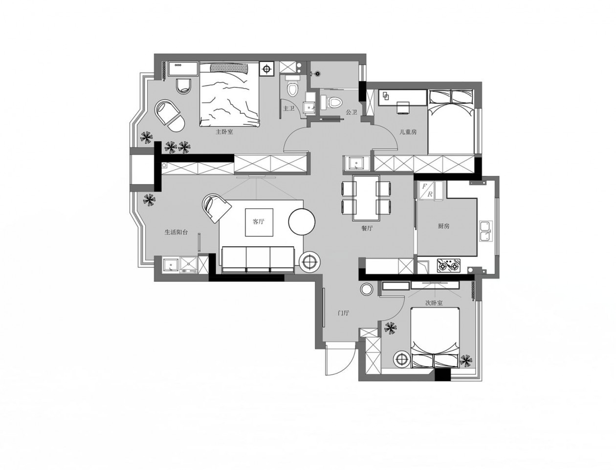 奥克斯盛世华庭现代简约之家-47