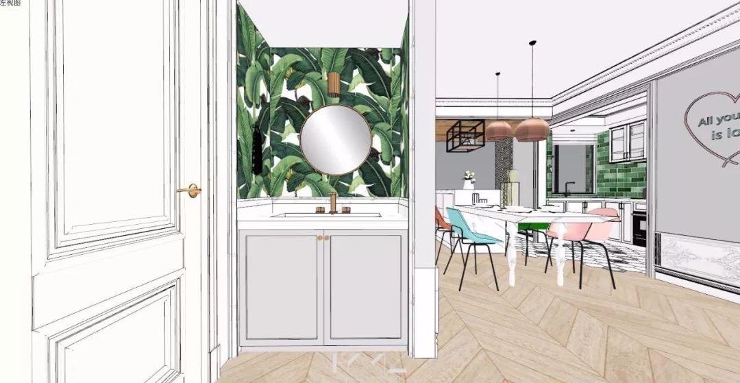 南京现代混搭风格客厅,360°旋转电视架酷炫登场-40