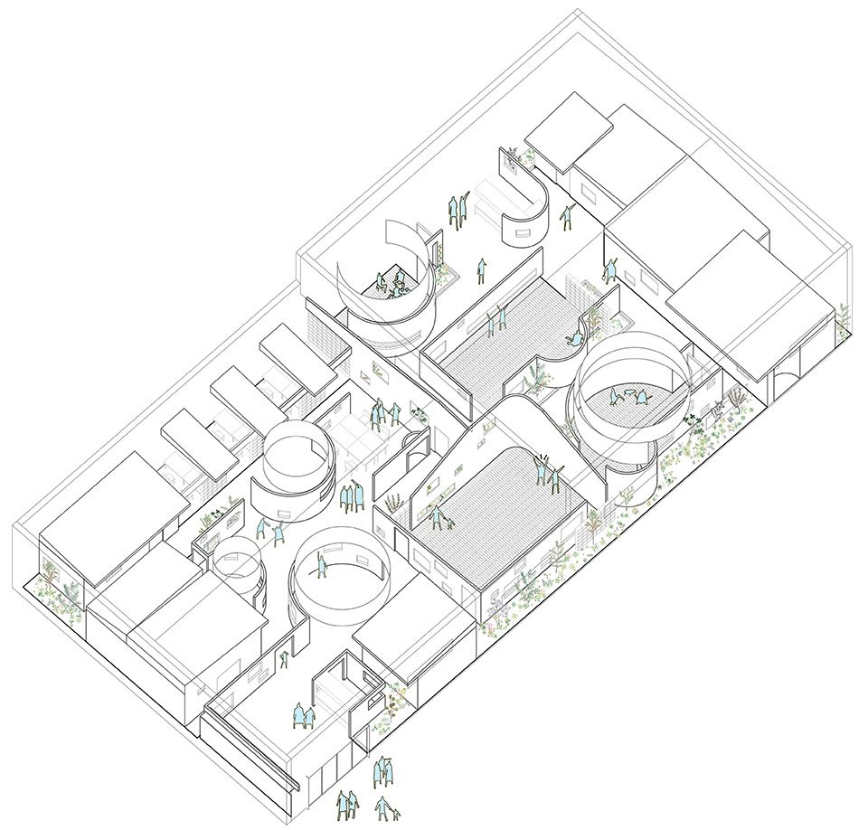 商丘梦中的花园办公空间设计  Mur Mur Lab-1